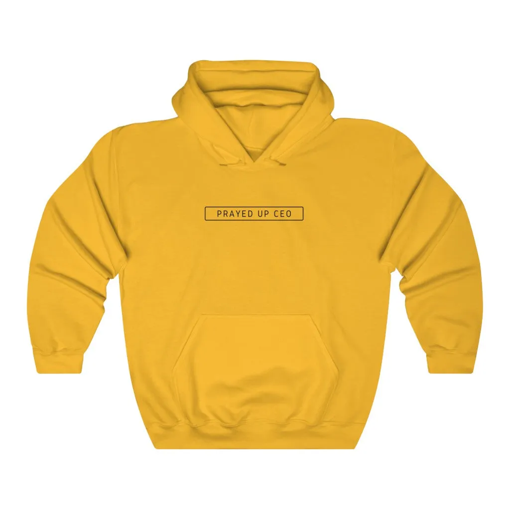 "PRAYED UP CEO" Hoodie (Black writing)