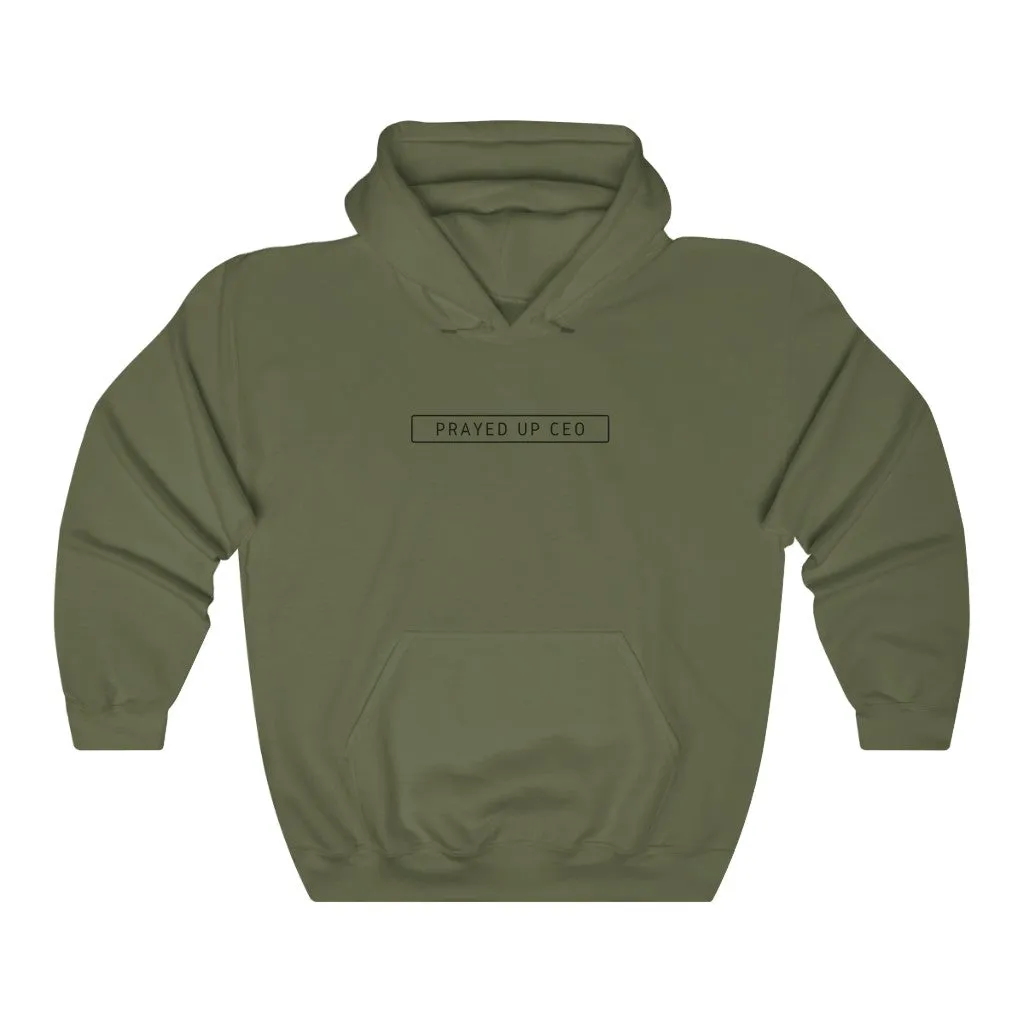"PRAYED UP CEO" Hoodie (Black writing)