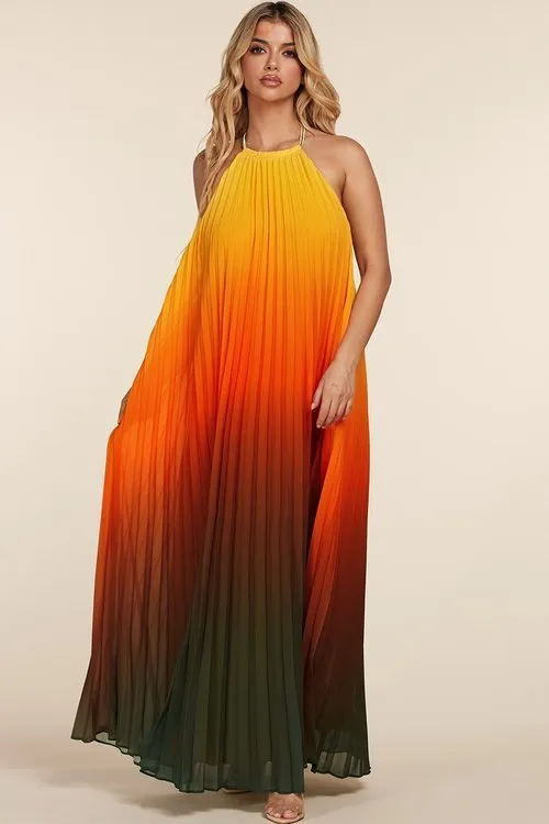 "WENDY" STRAPLESS HALTER MAXI DRESS