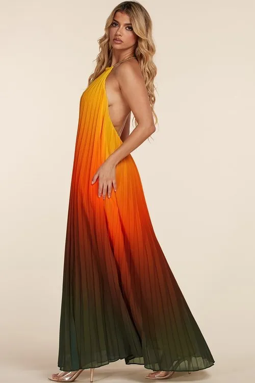 "WENDY" STRAPLESS HALTER MAXI DRESS