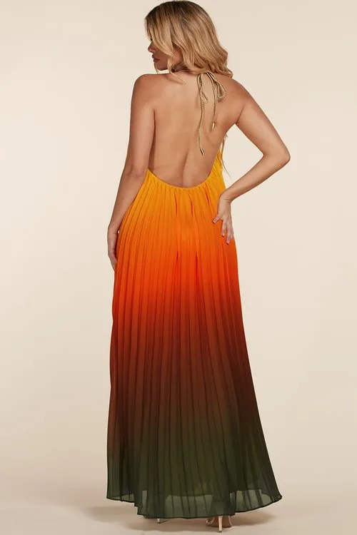 "WENDY" STRAPLESS HALTER MAXI DRESS