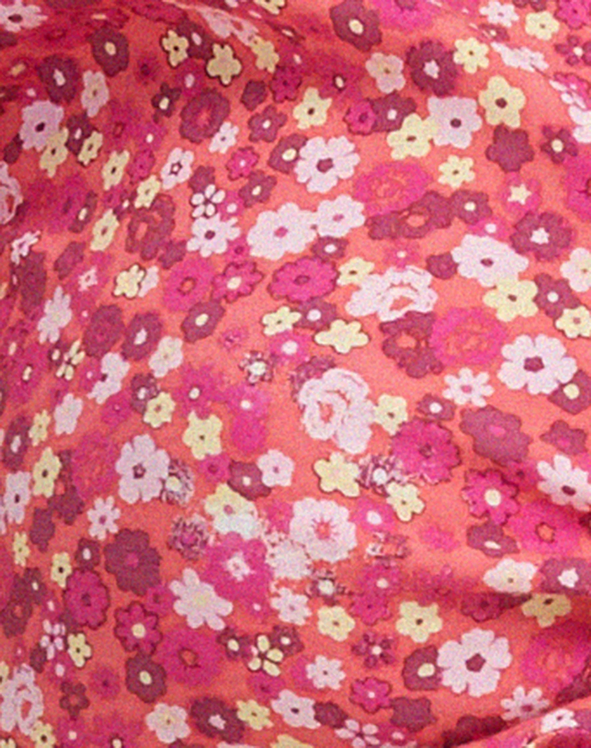 Raeto Crop Top in Ditsy Floral Pink