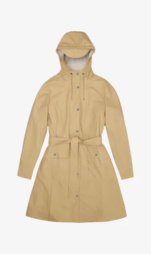 Rains | Curve Long Jacket - Sand