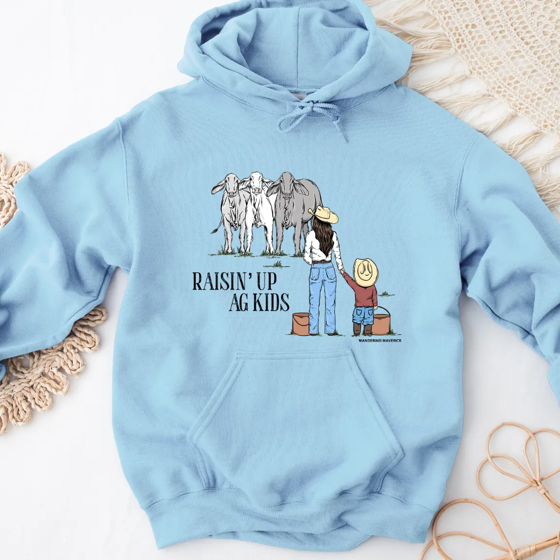 Raisin Up Ag Kids Cattle Hoodie (S-3XL) Unisex - Multiple Colors!