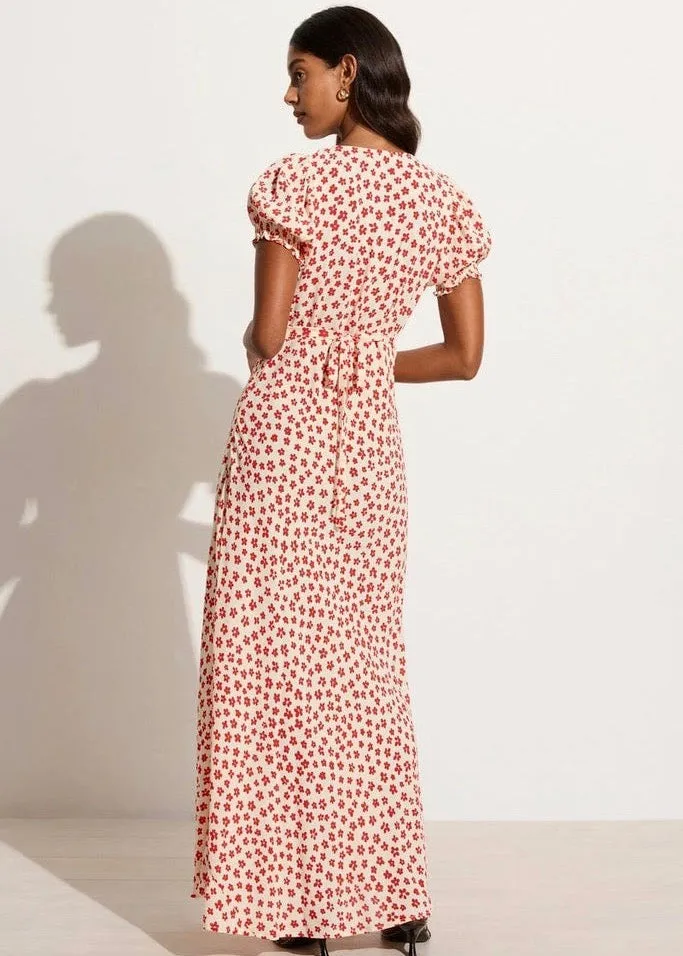Reis Maxi Dress (Gita Floral Red)