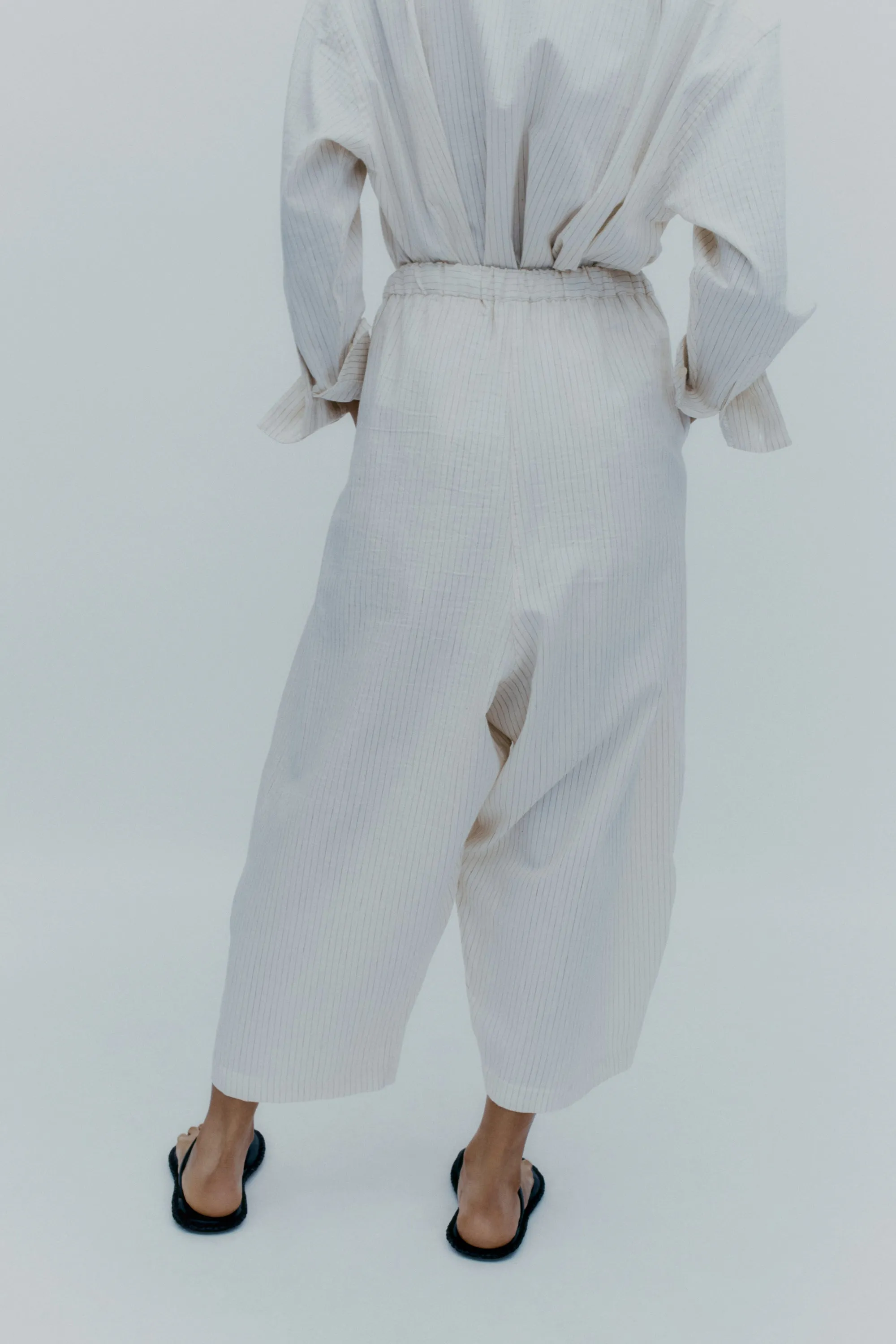 Relaxed Maxi Pants, Beige