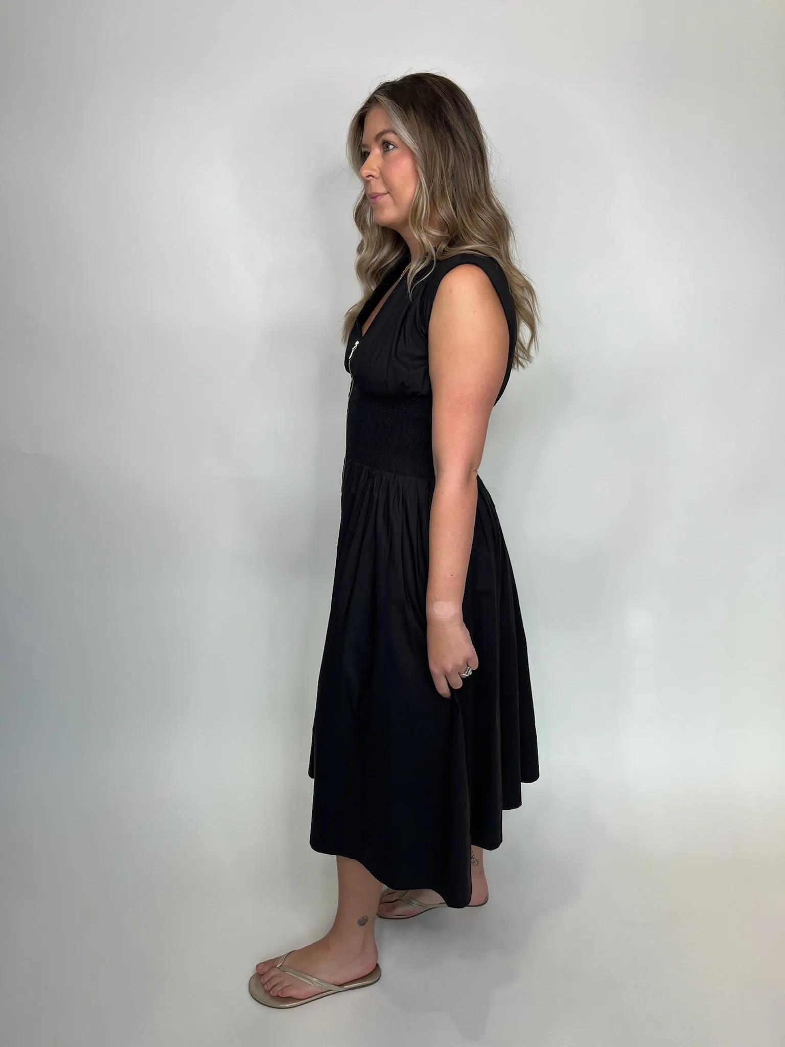 Reset V-Neck Zip Dress