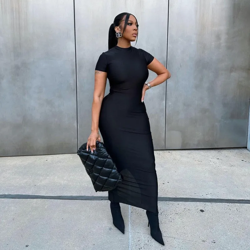 Round Neck Pullover Dress
