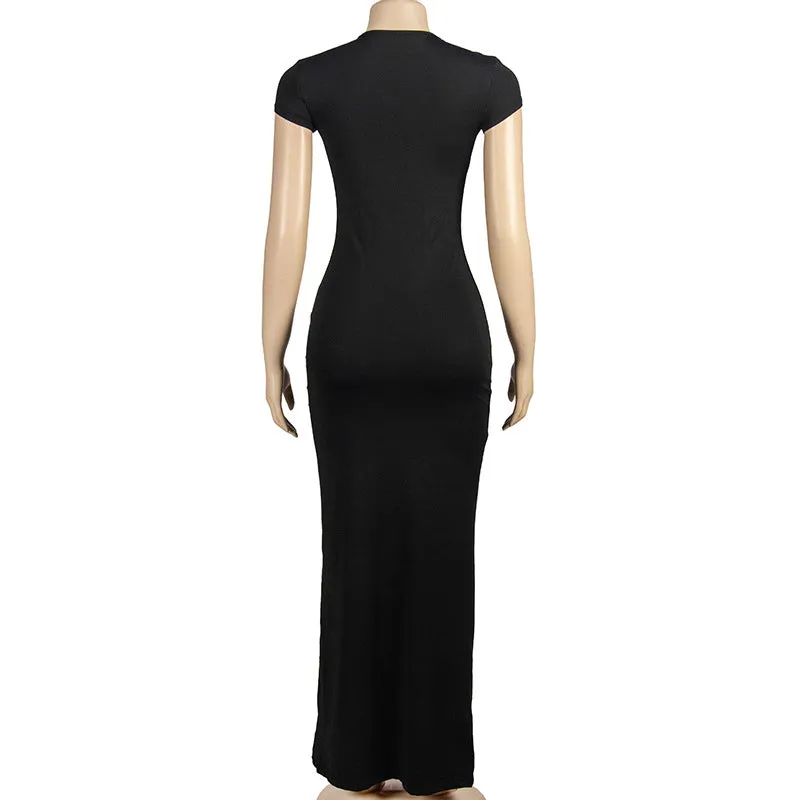Round Neck Pullover Dress