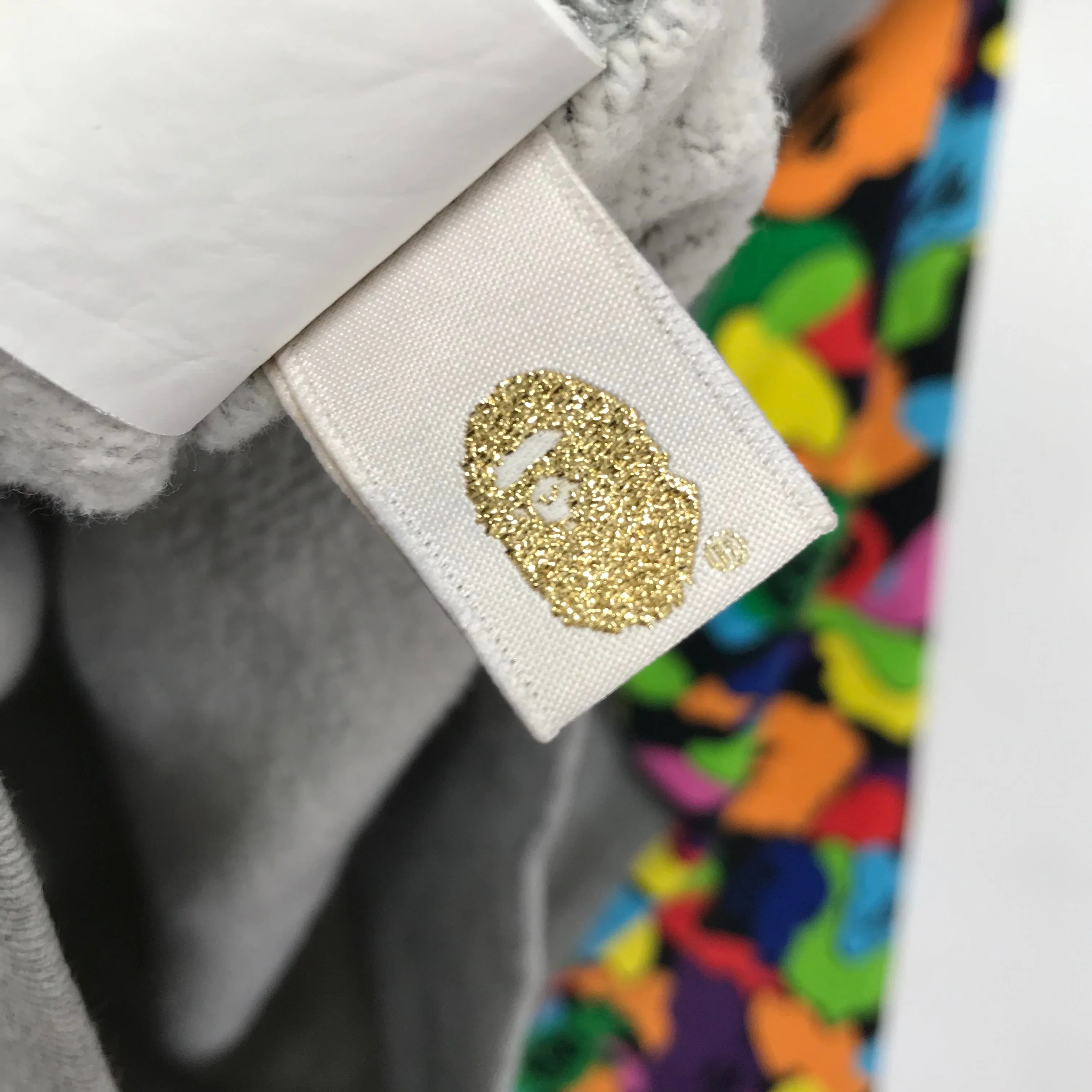 [S] A Bathing Ape Bape Jurassic Rex Full Zip Hoodie Grey