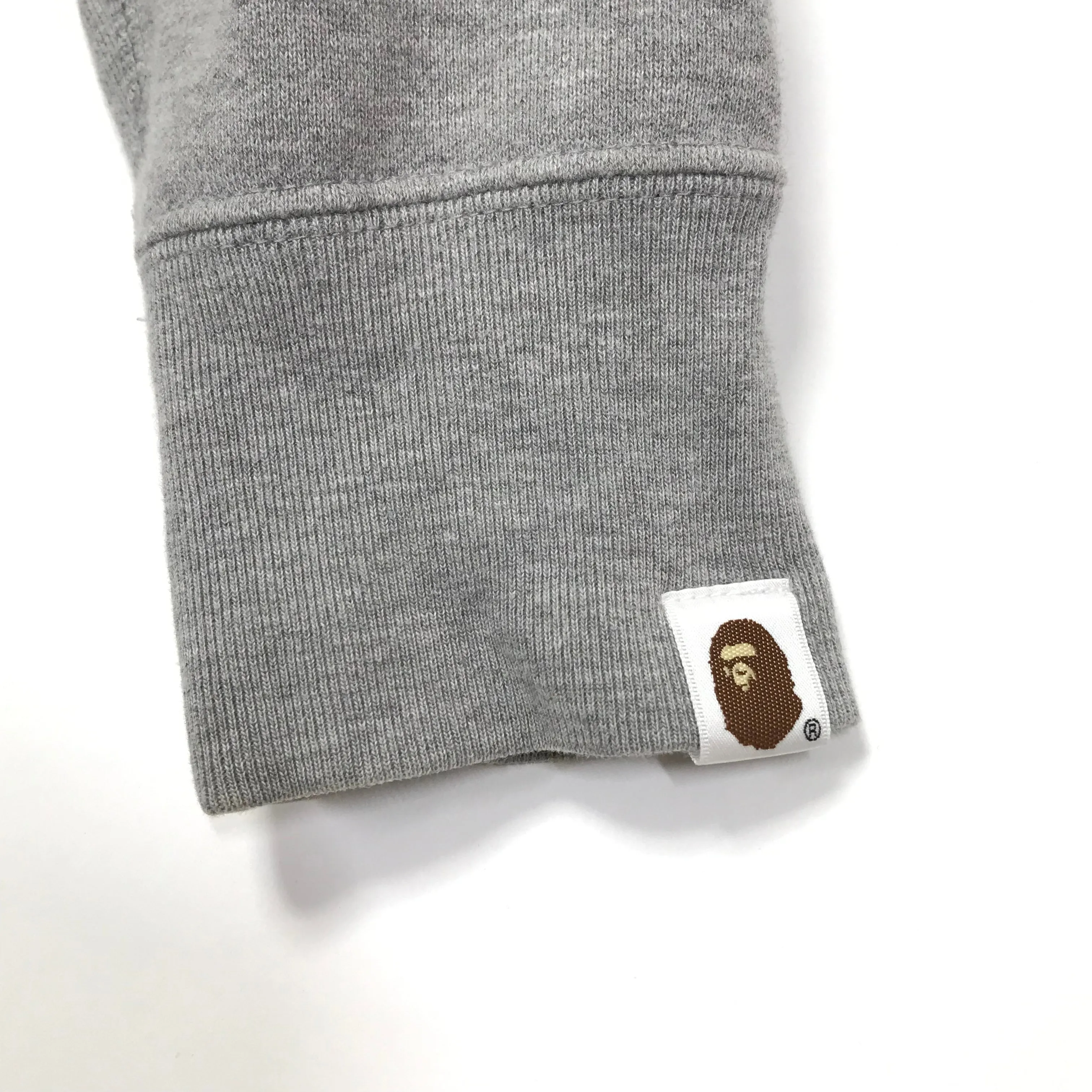 [S] A Bathing Ape Bape Jurassic Rex Full Zip Hoodie Grey