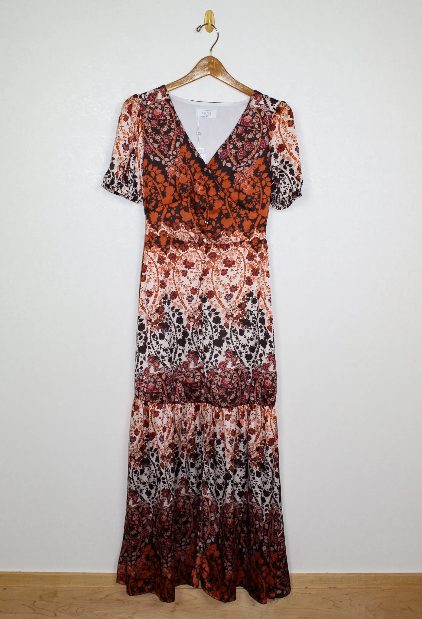 Sage Free Wheelin Maxi Dress