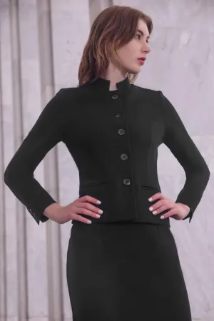 Sasha Mandarin Collar Blazer