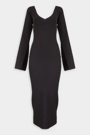 Sayen Midi Dress in Black