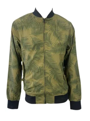 SCOTCH & SODA Men's Green Palm Bomber #2310 L NWT