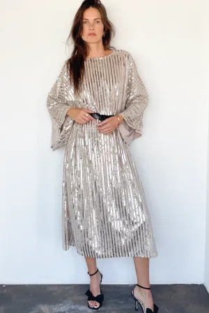 Sequin Stripe Dress