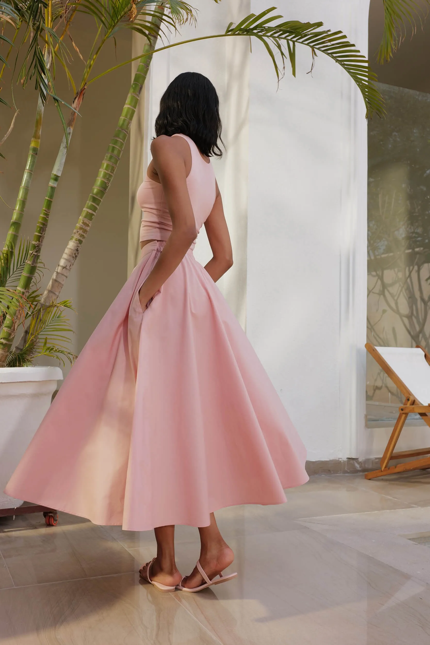 Sicily Skirt (Dusty Pink)