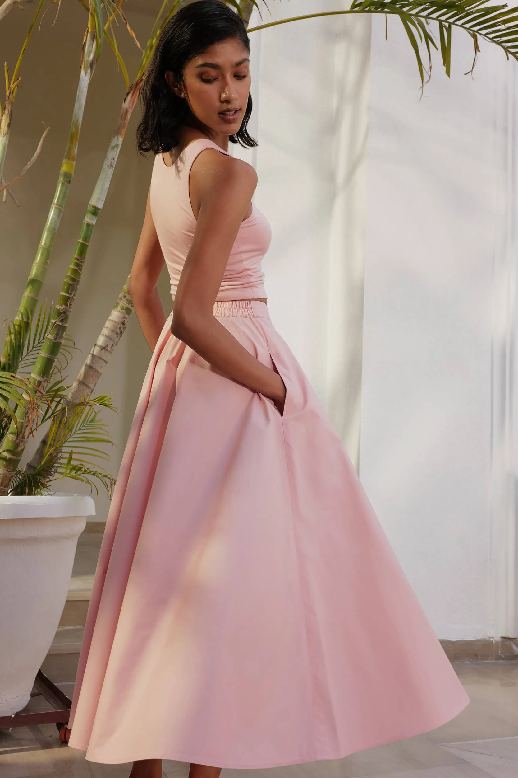 Sicily Skirt (Dusty Pink)