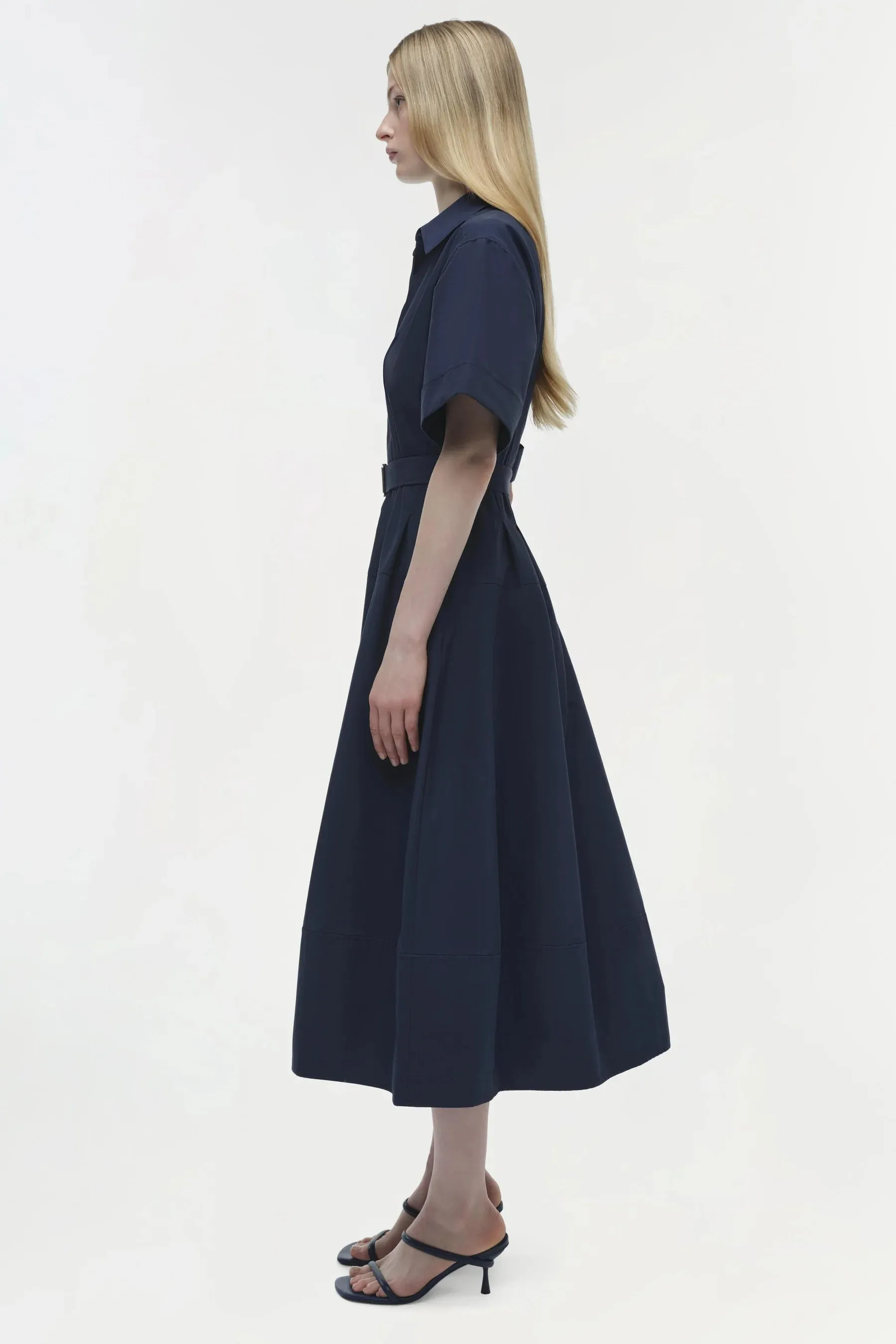 SIMKHAI DEANNA BELTED MIDI DRESS