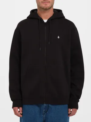 Single Stone Zip Hoodie - BLACK