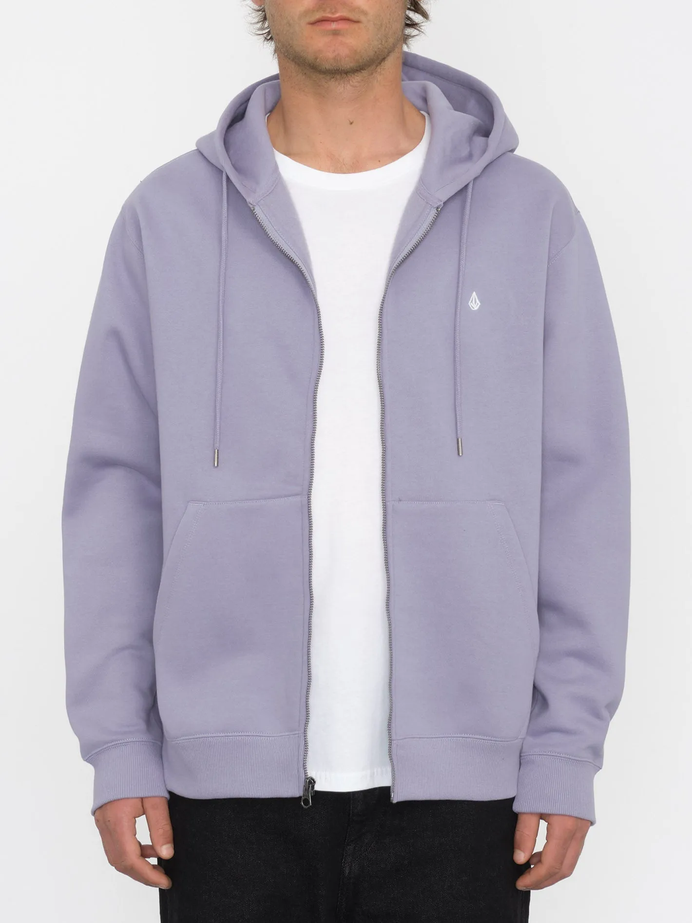 Single Stone Zip Hoodie - VIOLET DUST