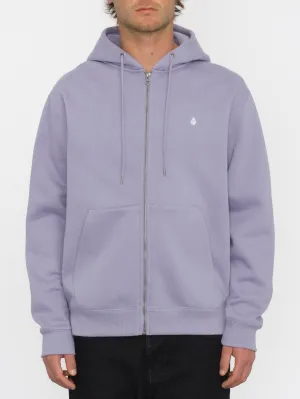 Single Stone Zip Hoodie - VIOLET DUST