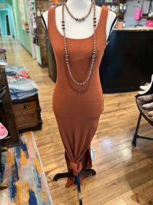 Spicy Pumpkin Maxi Dress
