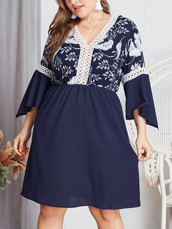 Spring and Summer Large Size Slim Dress