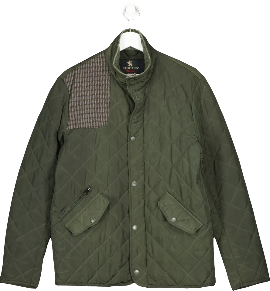 Sterling Vintage Green Quilted Jacket UK S