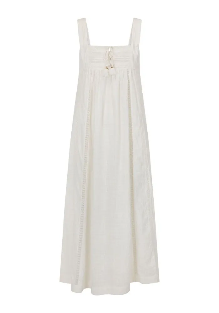 Stevie Lace Midi Dress - Camellia