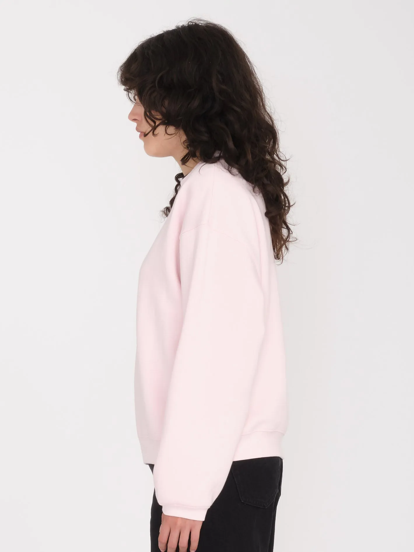 Stone Heart Up Sweatshirt - LILAC ASH