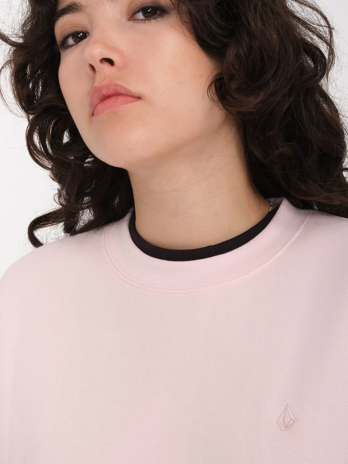 Stone Heart Up Sweatshirt - LILAC ASH