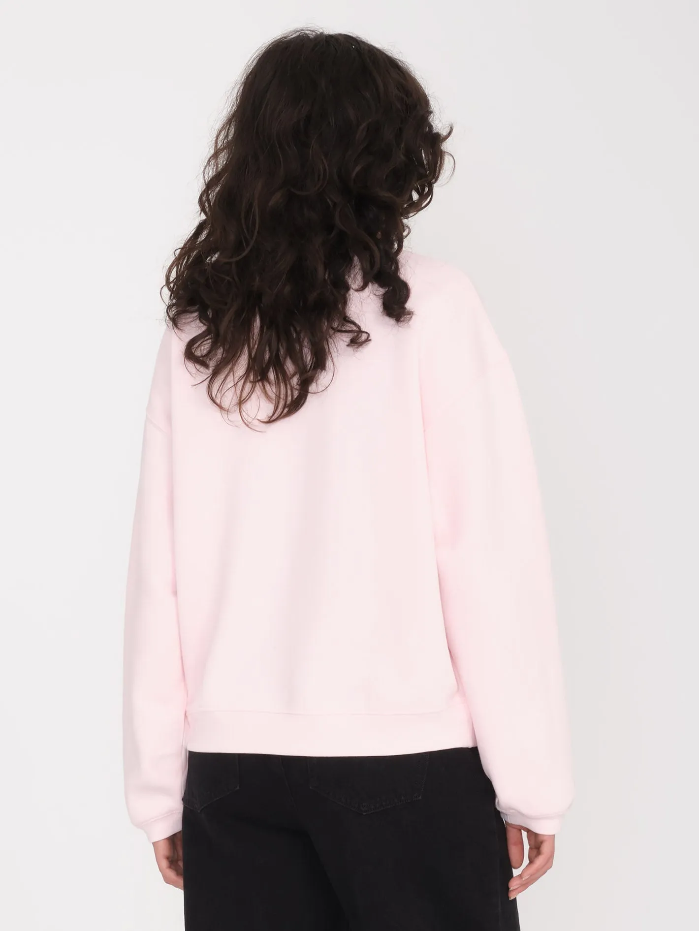 Stone Heart Up Sweatshirt - LILAC ASH
