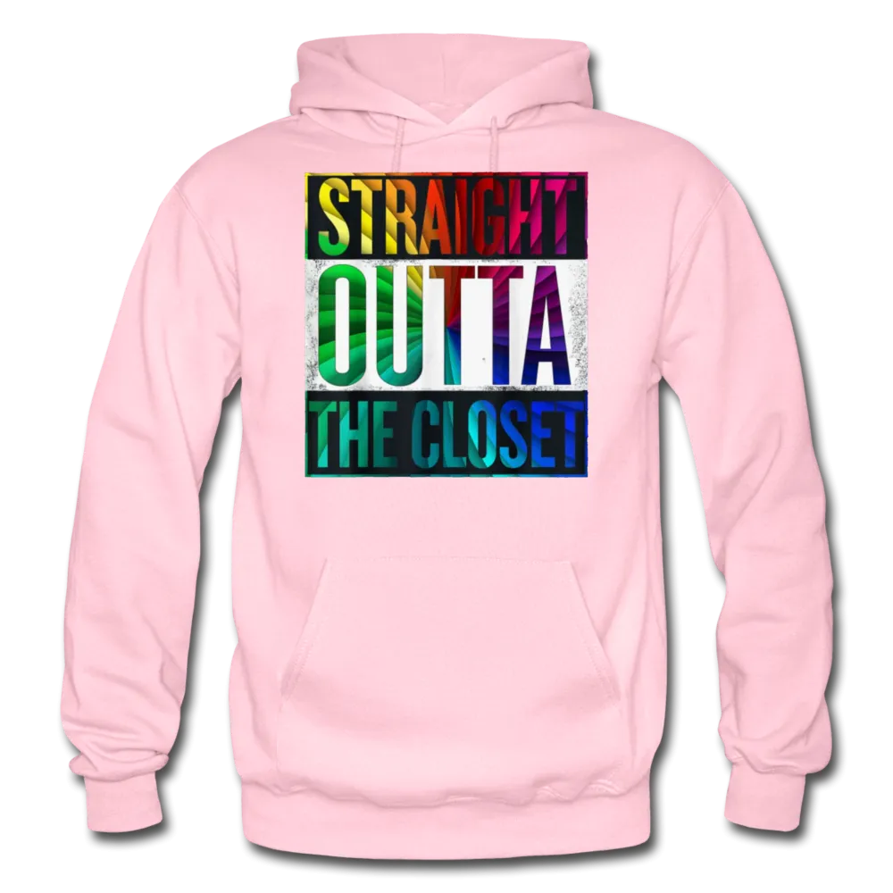 Straight Outta The Closet LGBTQ Pride Men's/Unisex Premium Adult Pullover Hoodie