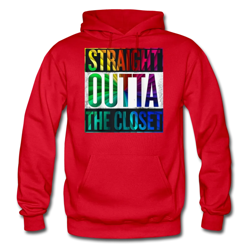 Straight Outta The Closet LGBTQ Pride Men's/Unisex Premium Adult Pullover Hoodie