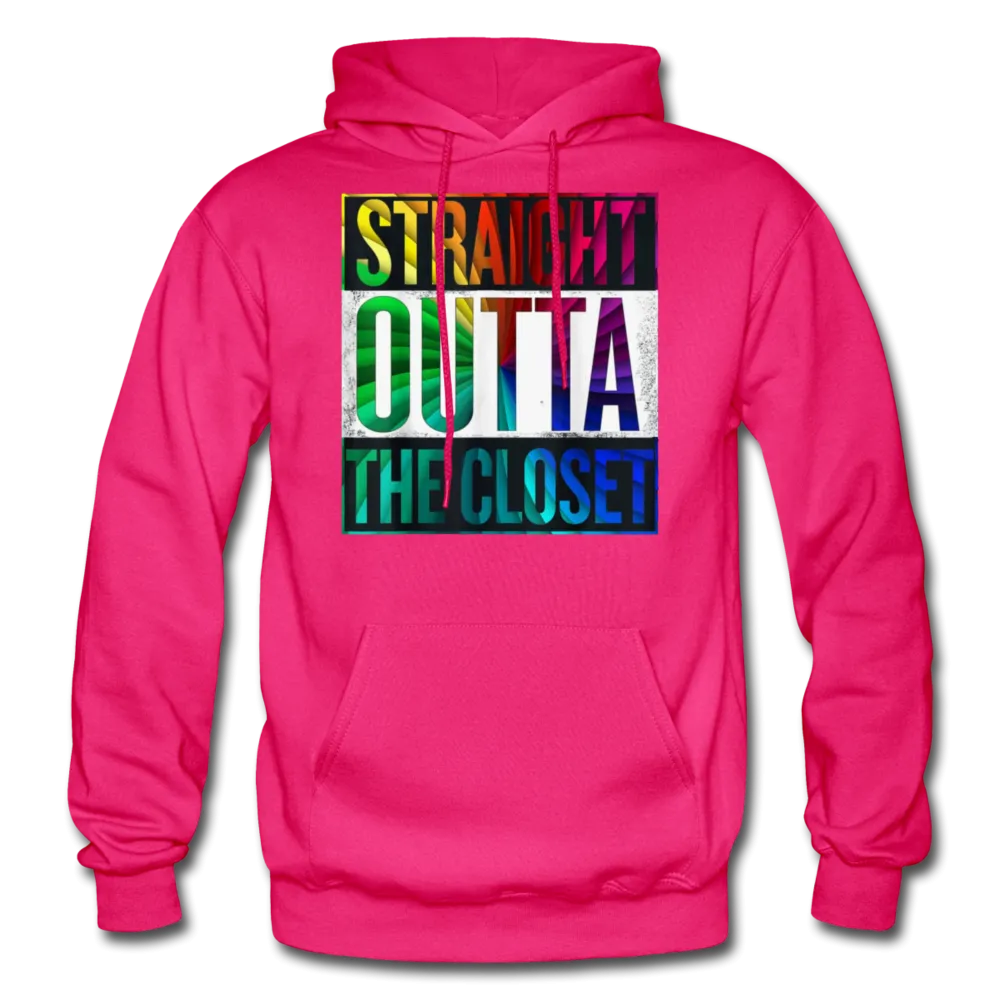 Straight Outta The Closet LGBTQ Pride Men's/Unisex Premium Adult Pullover Hoodie