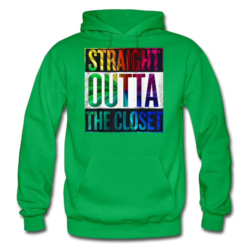 Straight Outta The Closet LGBTQ Pride Men's/Unisex Premium Adult Pullover Hoodie
