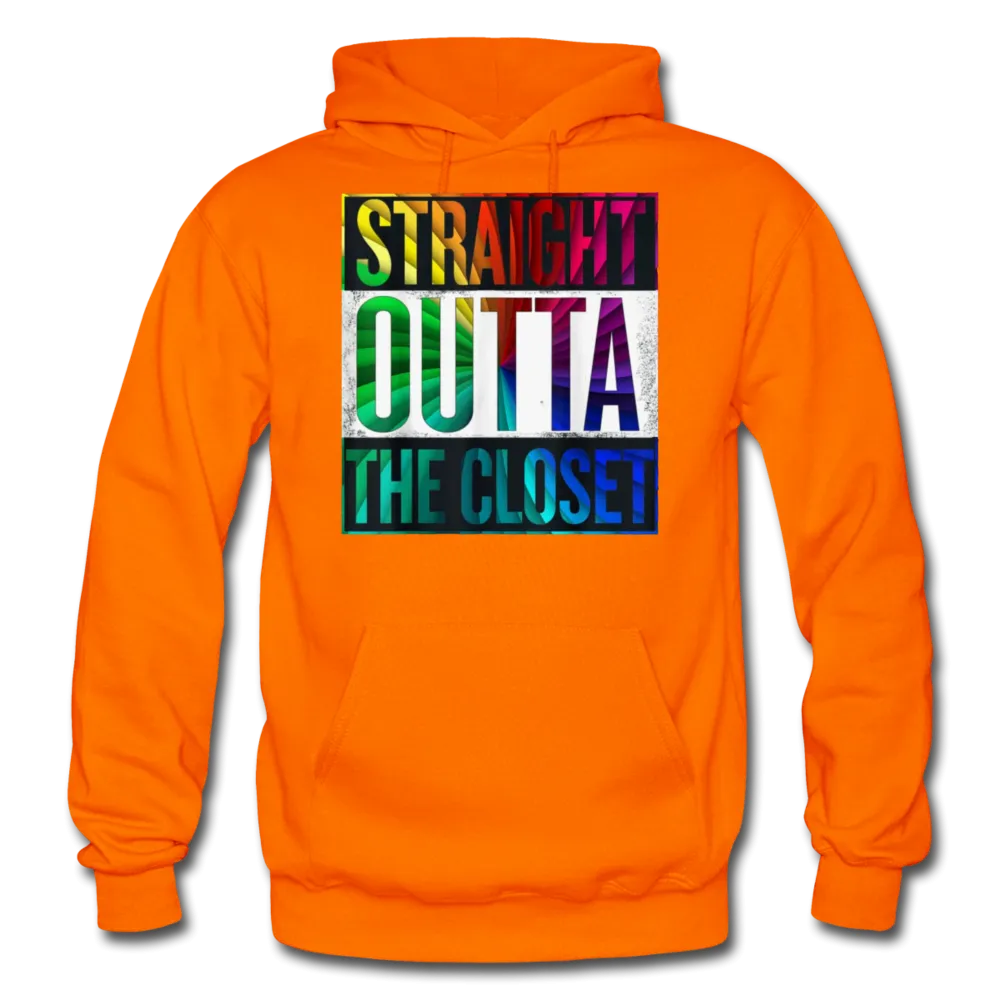 Straight Outta The Closet LGBTQ Pride Men's/Unisex Premium Adult Pullover Hoodie
