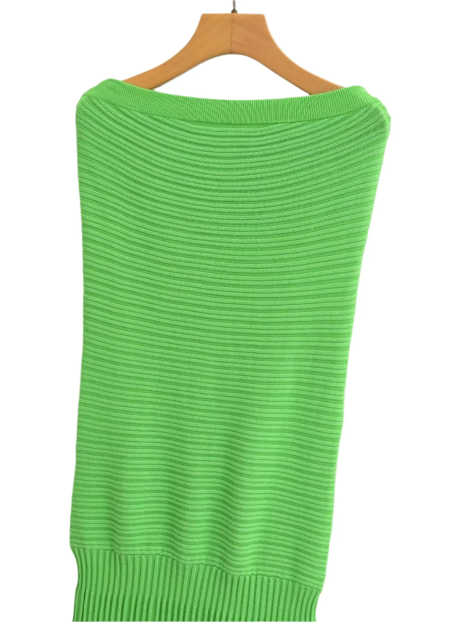 Strapless Knitted Maxi Dress