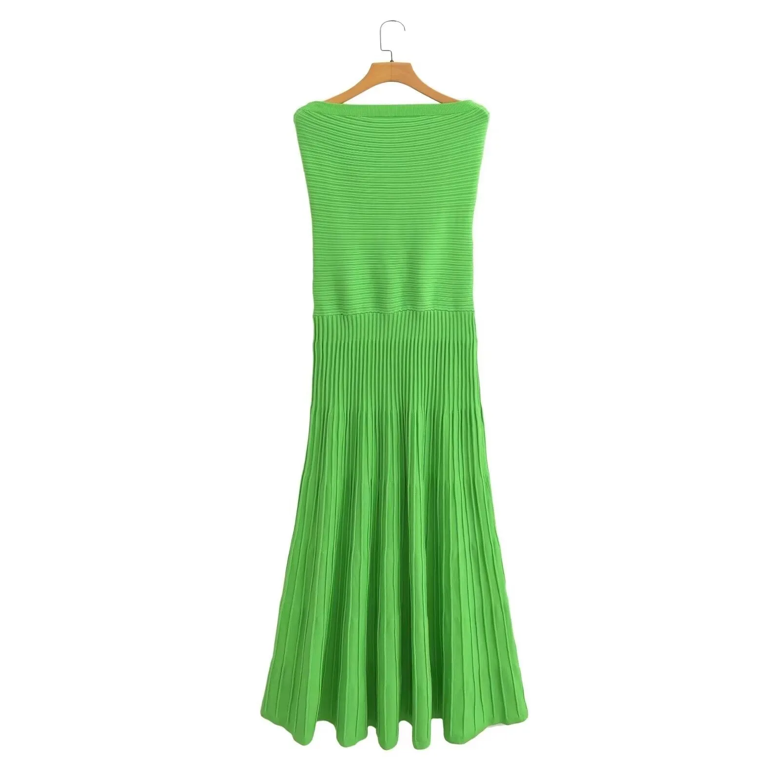 Strapless Knitted Maxi Dress