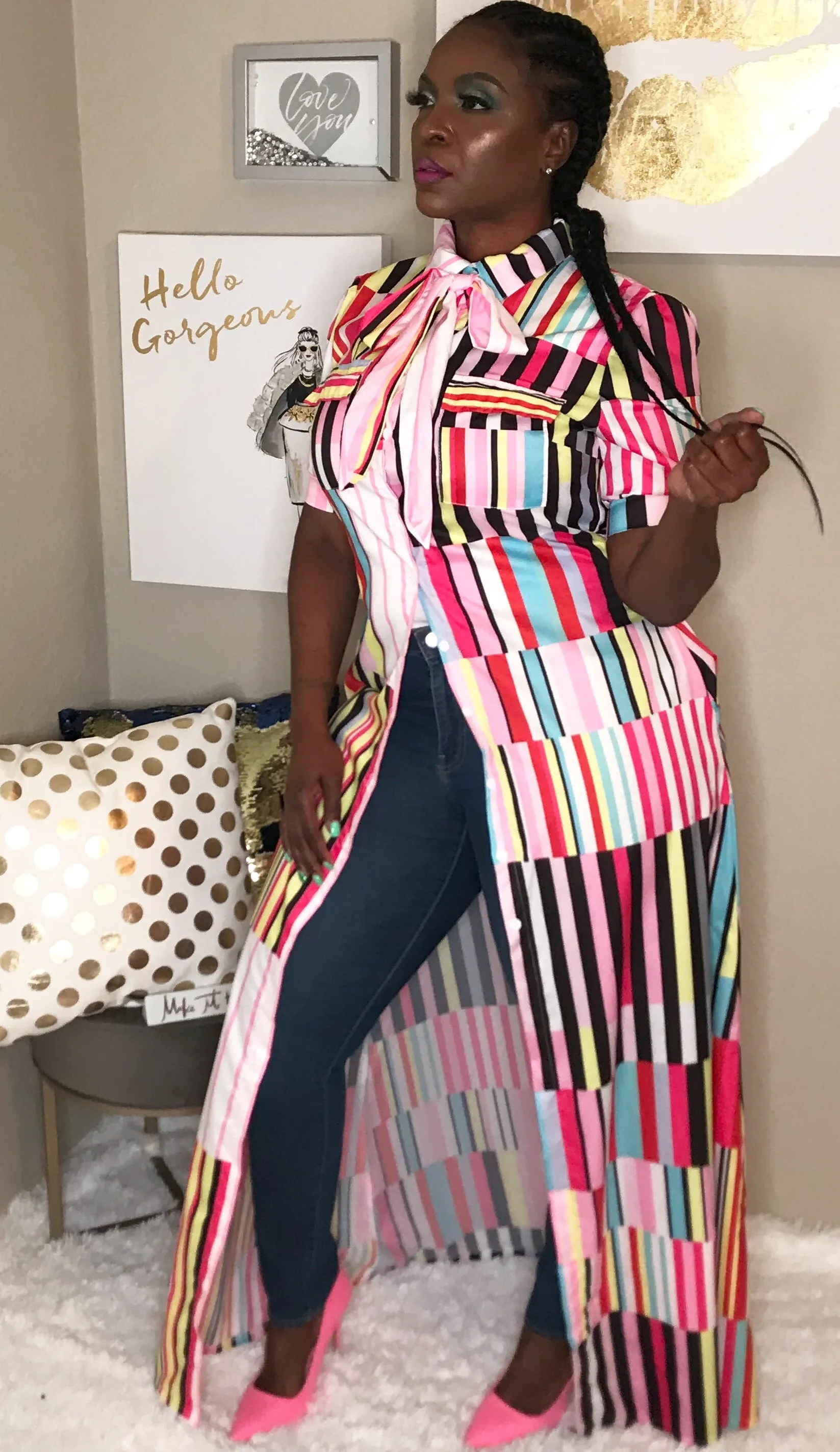 Stripe Me Down Maxi Dress
