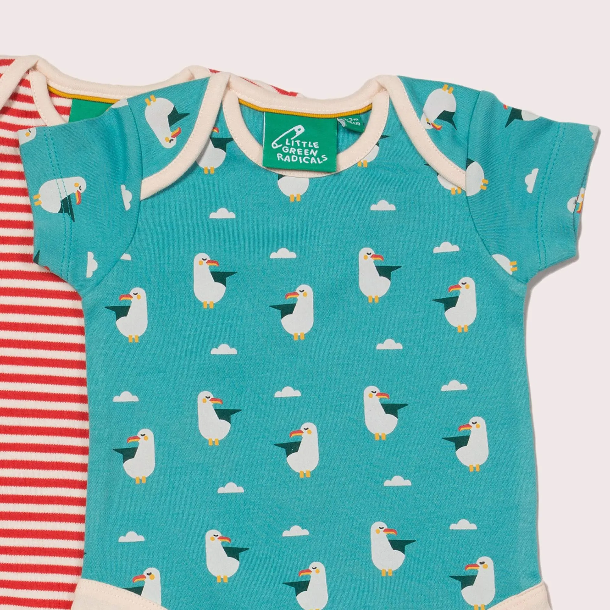 Summer Seagull Organic Baby Bodies Set - 2 Pack
