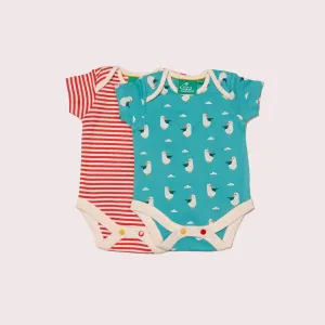 Summer Seagull Organic Baby Bodies Set - 2 Pack