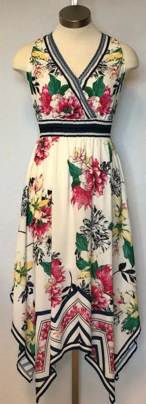 SURPLICE HANDKERCHIEF DRESS