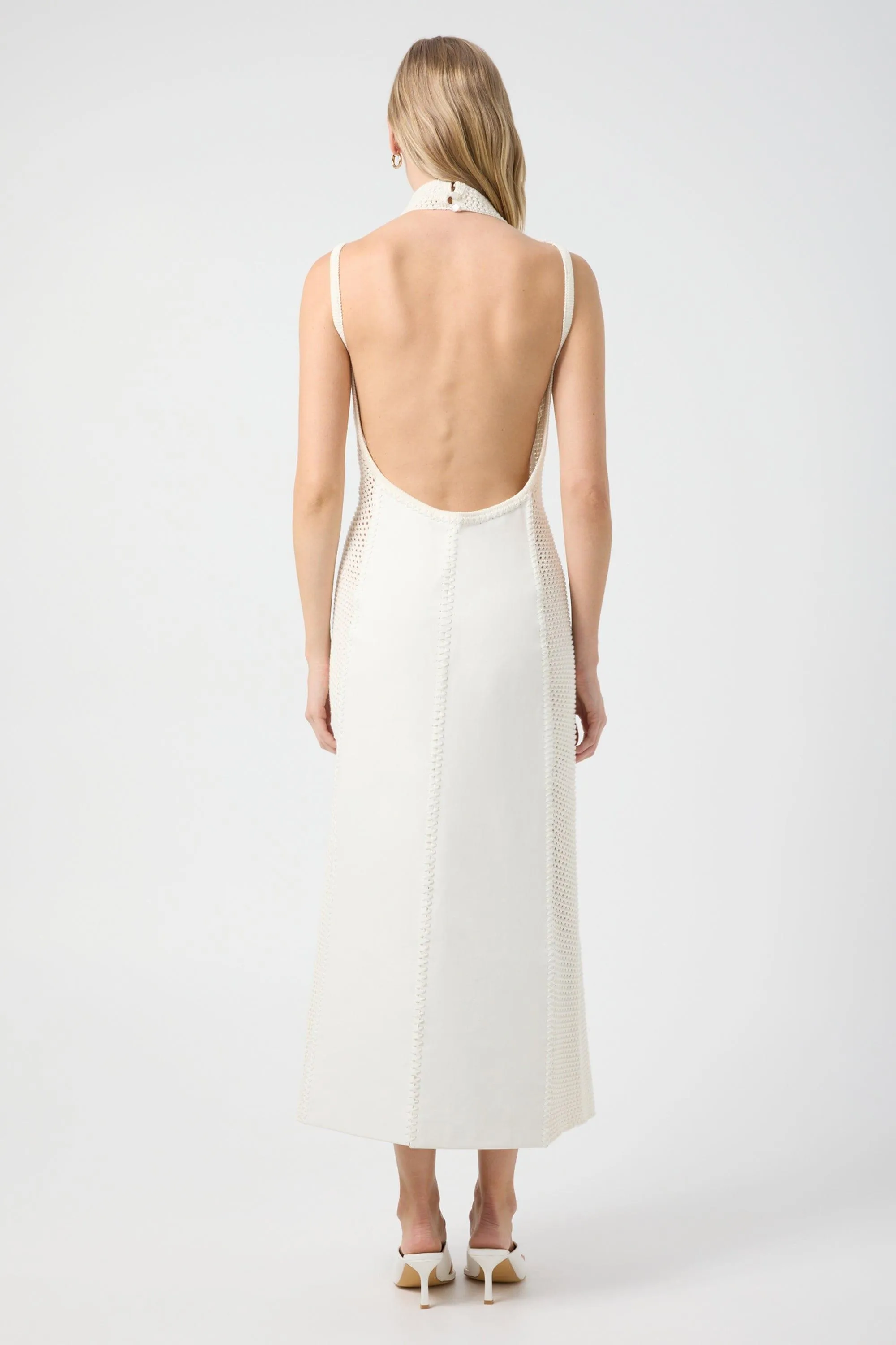 SYNERGY MIDI DRESS | VANILLA