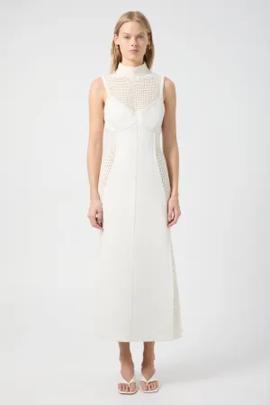 SYNERGY MIDI DRESS | VANILLA
