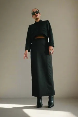 The Long Skirt in Black
