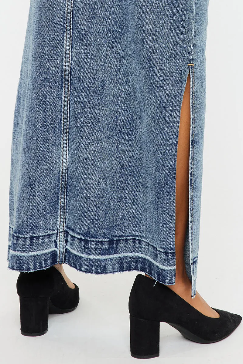 Tracy Maxi Denim Skirt