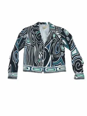 Transitions Illusion Print Blazer