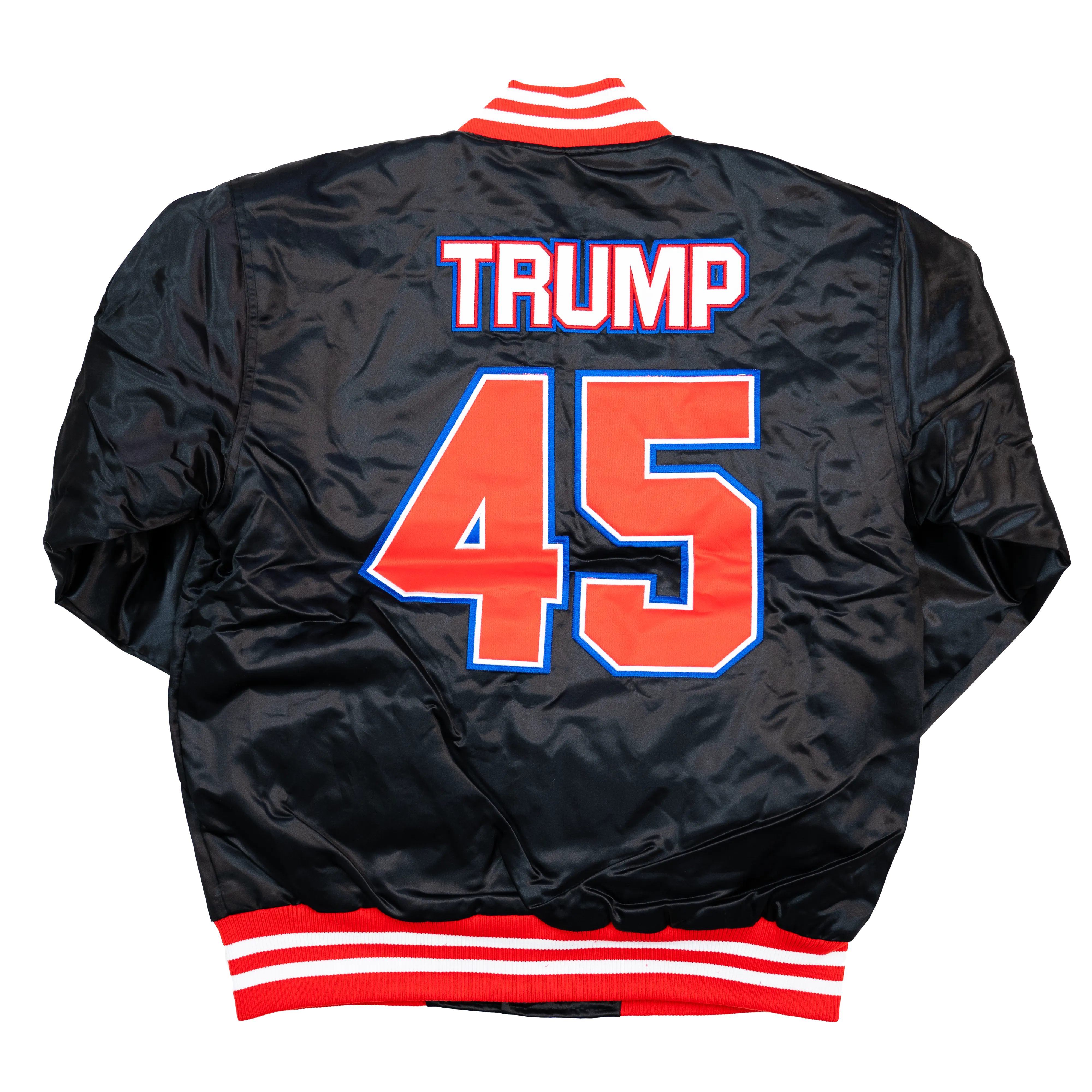 TRUMP USA SATIN JACKET (BLACK)